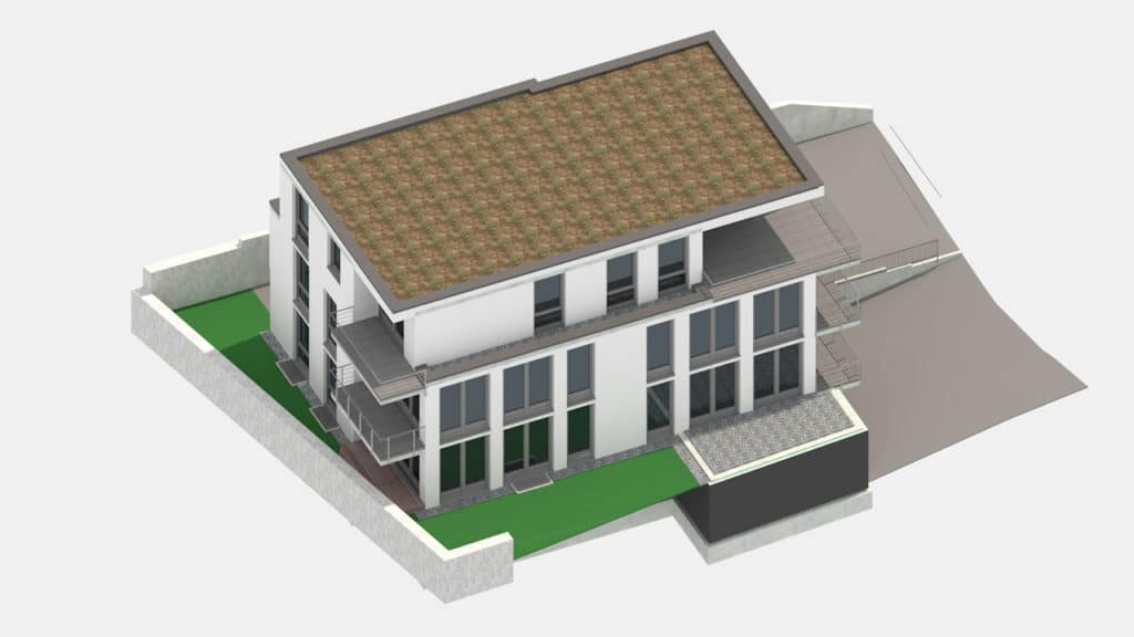 Visualisierung: Neubau Franz-Kofler-Straße in Oberderdingen