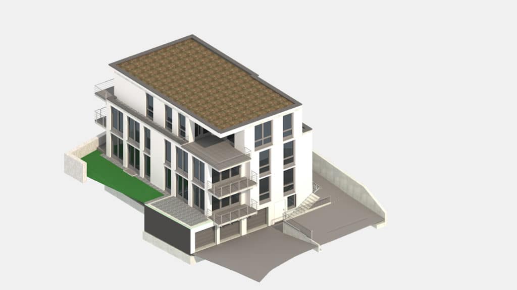 Visualisierung: Neubau Franz-Kofler-Straße in Oberderdingen